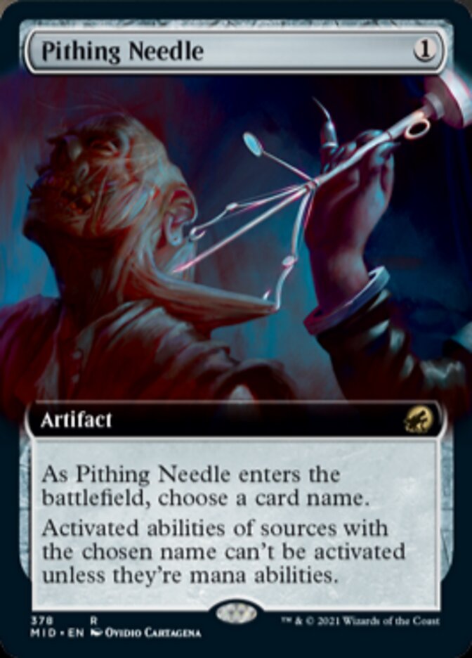 Pithing Needle (Extended Art) [Innistrad: Midnight Hunt] | Odin's Place