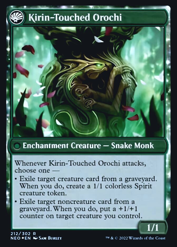 Teachings of the Kirin // Kirin-Touched Orochi [Kamigawa: Neon Dynasty Prerelease Promos] | Odin's Place