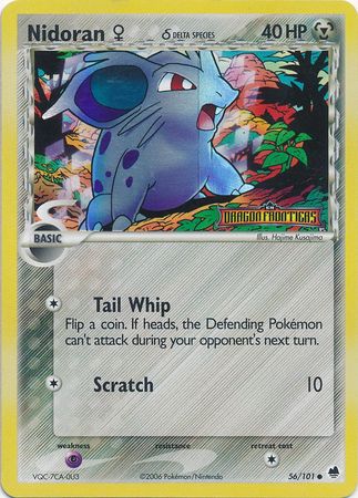 Nidoran (56/101) (Female) (Delta Species) (Stamped) [EX: Dragon Frontiers] | Odin's Place