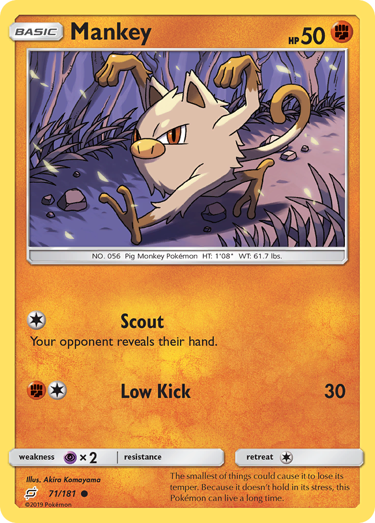 Mankey (71/181) [Sun & Moon: Team Up] | Odin's Place