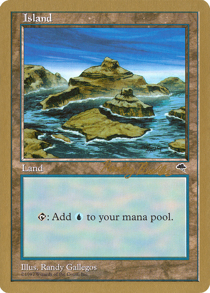 Island (rb338) (Randy Buehler) [World Championship Decks 1998] | Odin's Place