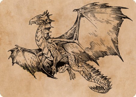 Ancient Bronze Dragon Art Card (58) [Commander Legends: Battle for Baldur's Gate Art Series] | Odin's Place
