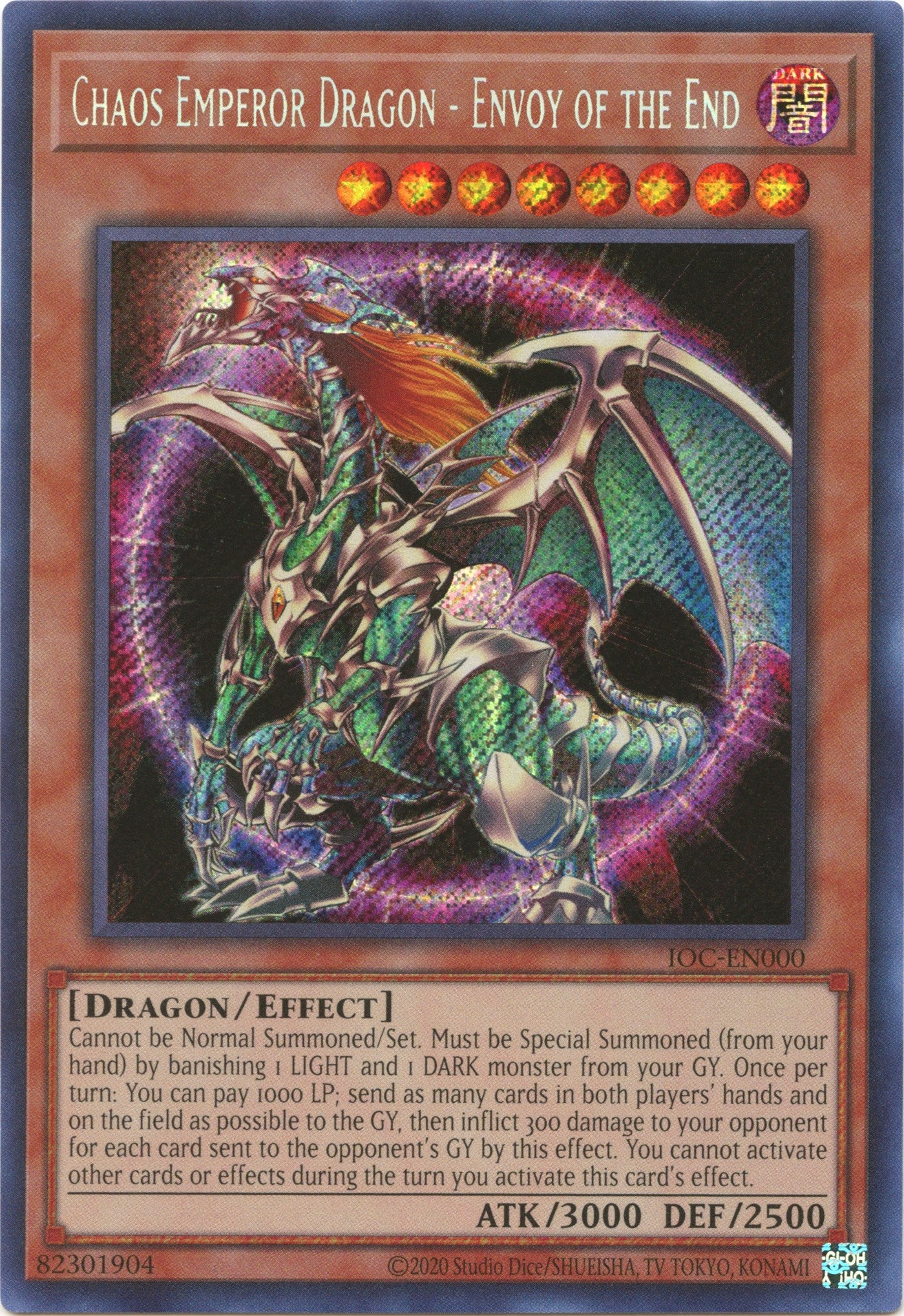 Chaos Emperor Dragon - Envoy of the End (25th Anniversary) [IOC-EN000] Secret Rare | Odin's Place
