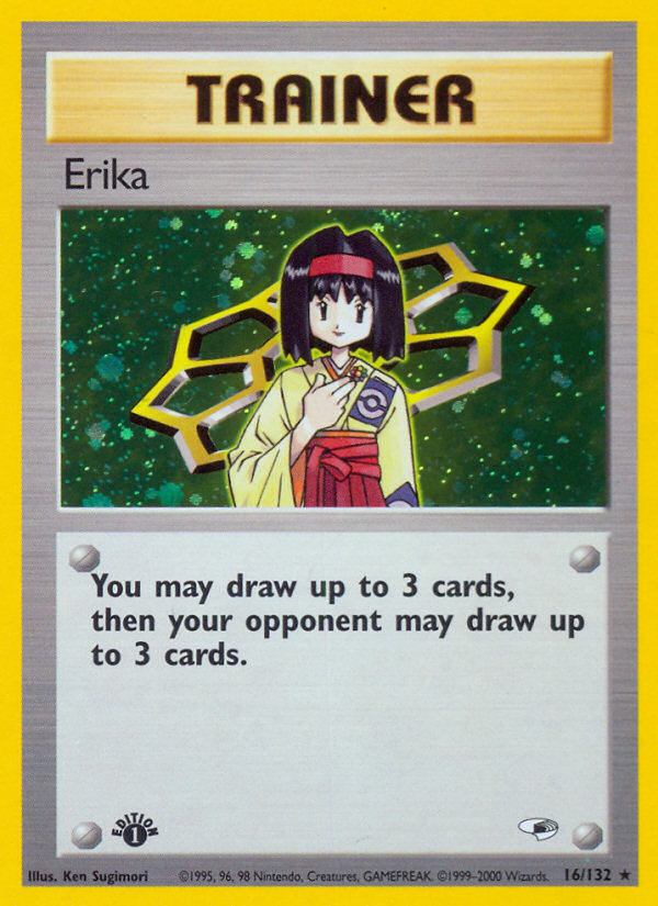 Erika (16/132) [Gym Heroes 1st Edition] | Odin's Place