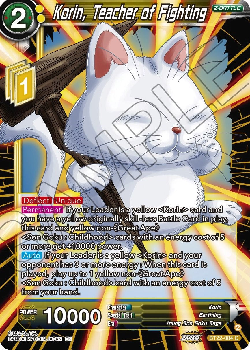 Korin, Teacher of Fighting (Bt22-084) [Critical Blow] | Odin's Place