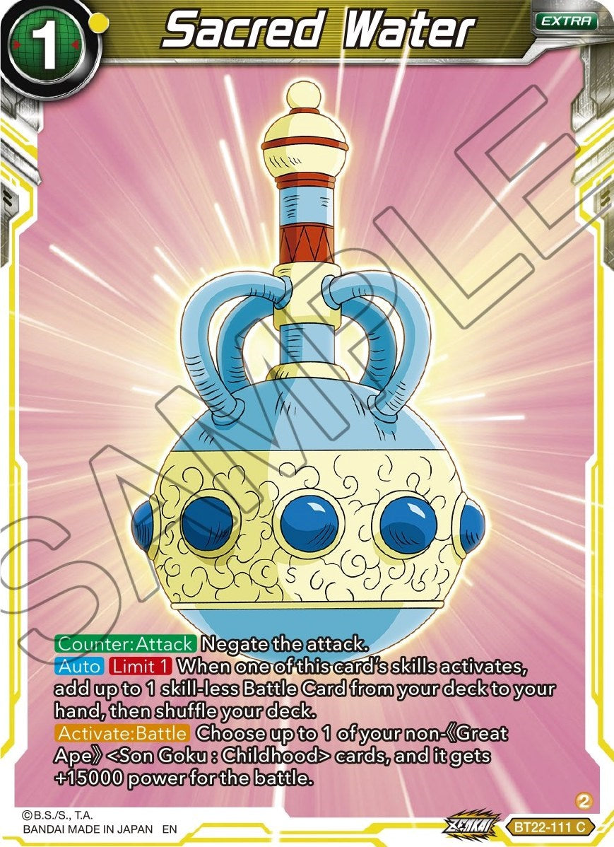 Sacred Water (Bt22-111) [Critical Blow] | Odin's Place