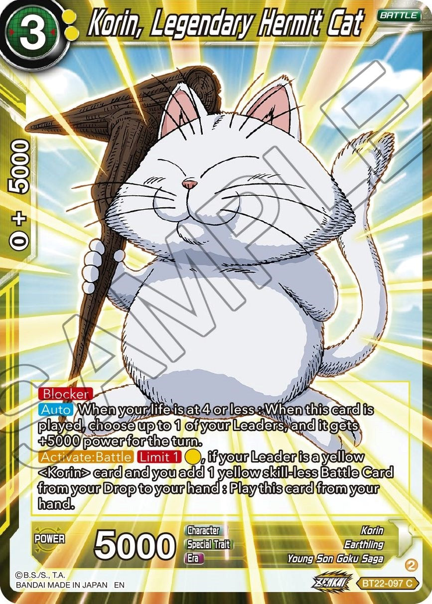 Korin, Legendary Hermit Cat (BT22-097) [Critical Blow] | Odin's Place