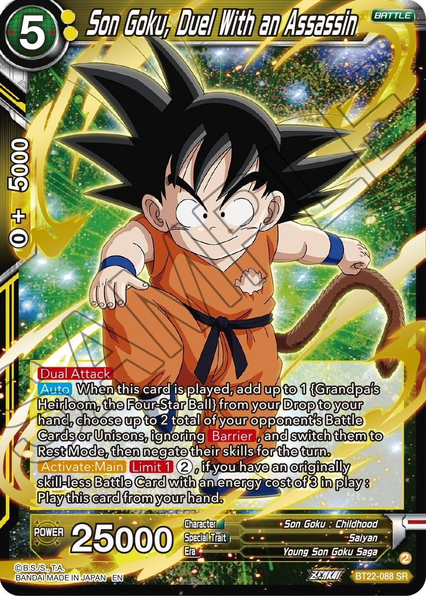 Son Goku, Duel With an Assassin (BT22-088) [Critical Blow] | Odin's Place