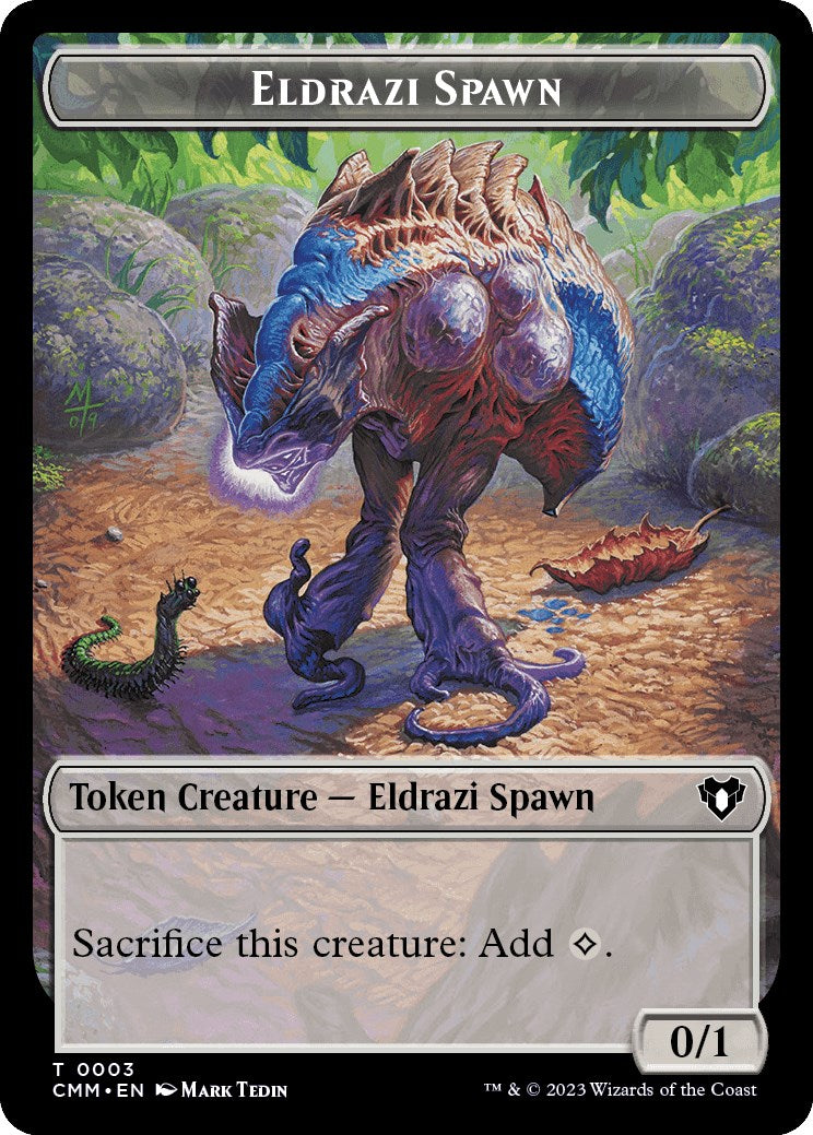Eldrazi Spawn // Construct (0041) Double-Sided Token [Commander Masters Tokens] | Odin's Place