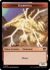 Elemental (0025) // Cat (0005) Double-Sided Token [Commander Masters Tokens] | Odin's Place
