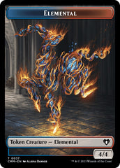 Elemental (0037) // Human Soldier Double-Sided Token [Commander Masters Tokens] | Odin's Place