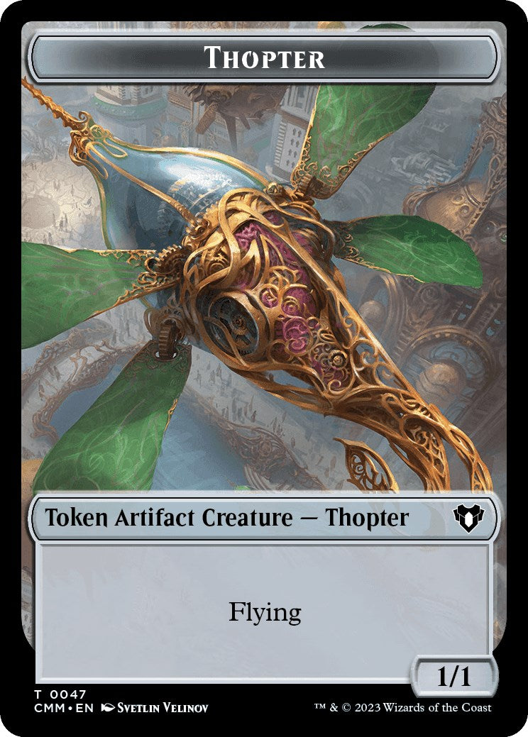 Thopter // Myr Double-Sided Token [Commander Masters Tokens] | Odin's Place