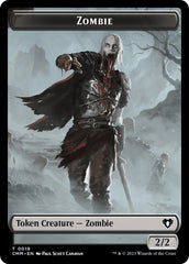 Zombie (0019) // Demon Double-Sided Token [Commander Masters Tokens] | Odin's Place