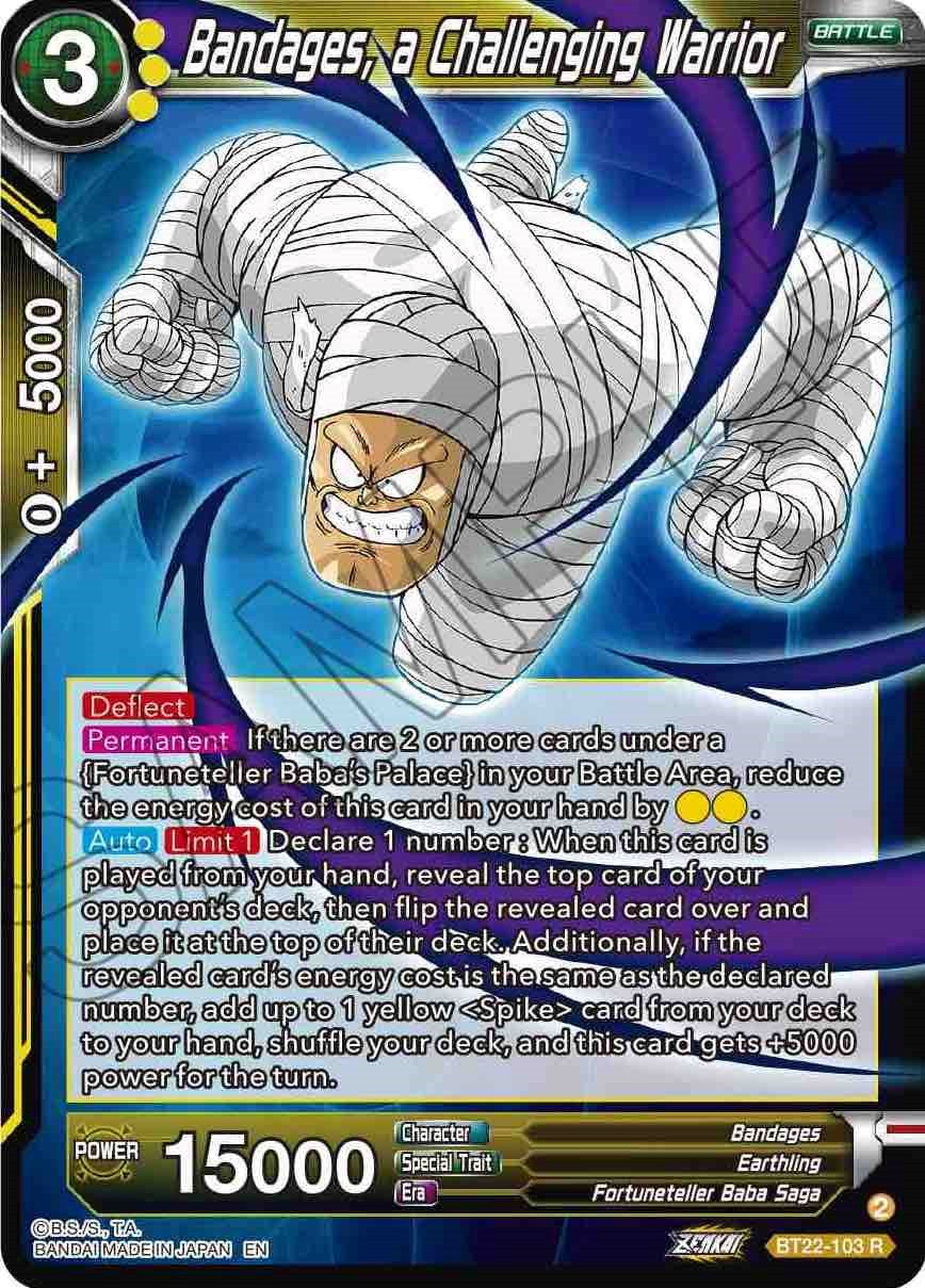 Bandages, a Challenging Warrior (BT22-103) [Critical Blow] | Odin's Place
