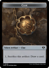 Clue // Demon Double-Sided Token [Commander Masters Tokens] | Odin's Place