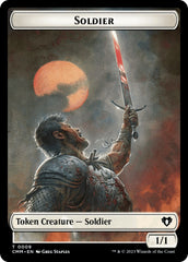 Soldier // Demon Double-Sided Token [Commander Masters Tokens] | Odin's Place