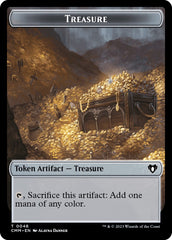 Treasure // Knight Double-Sided Token [Commander Masters Tokens] | Odin's Place