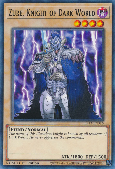 Zure, Knight of Dark World [SR13-EN016] Common | Odin's Place