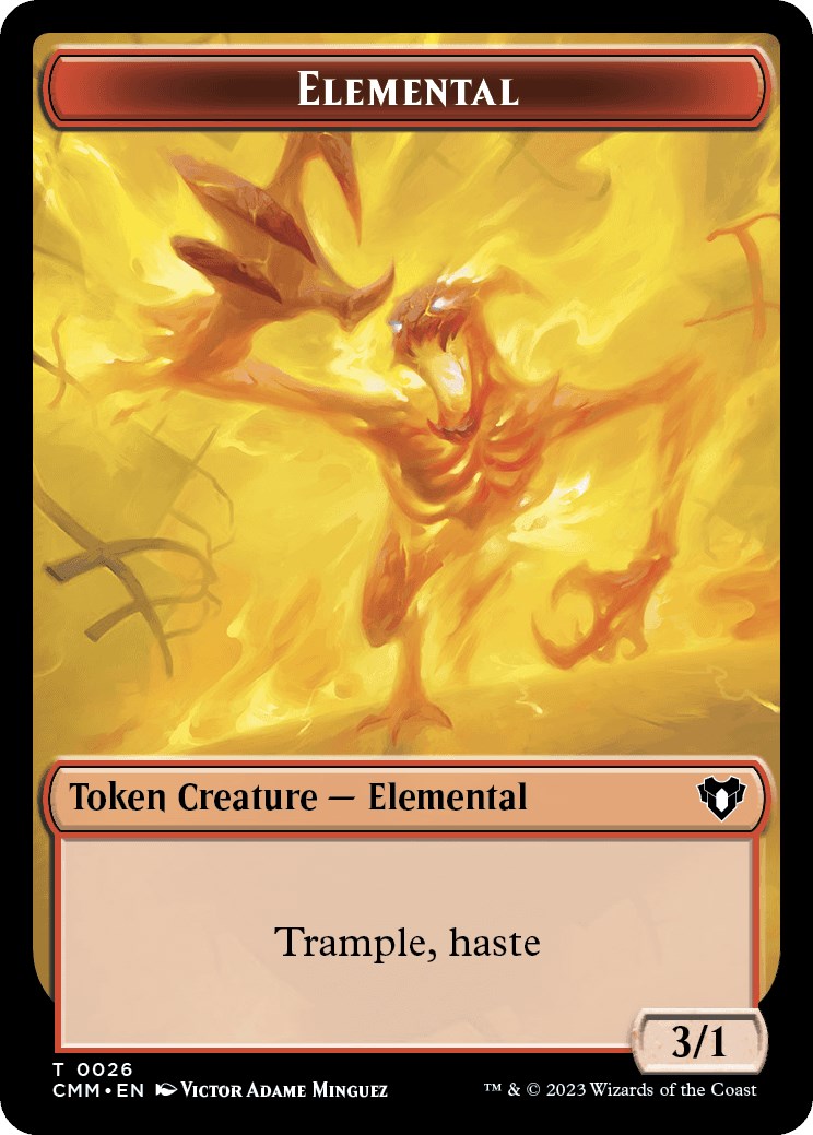 Elemental (0026) // Cat (0030) Double-Sided Token [Commander Masters Tokens] | Odin's Place