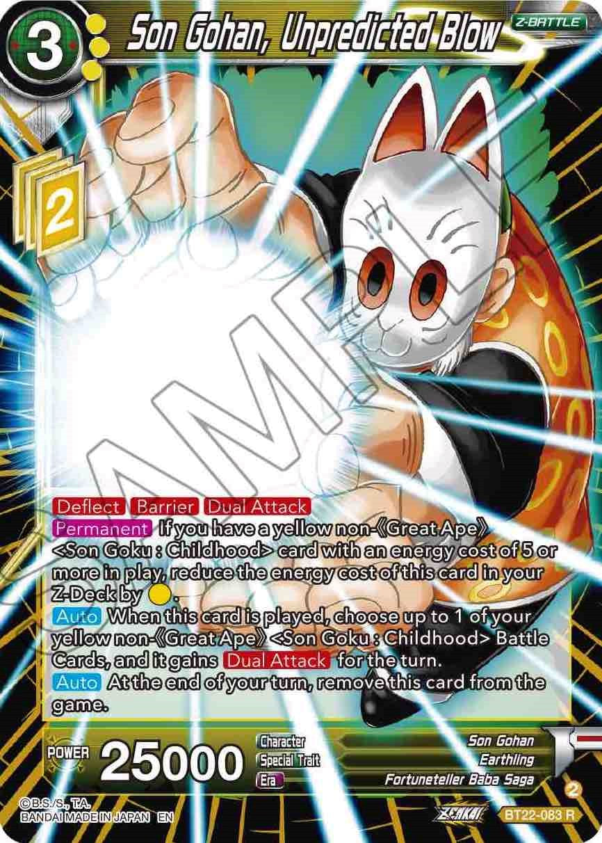 Son Gohan, Unpredicted Blow (BT22-083) [Critical Blow] | Odin's Place