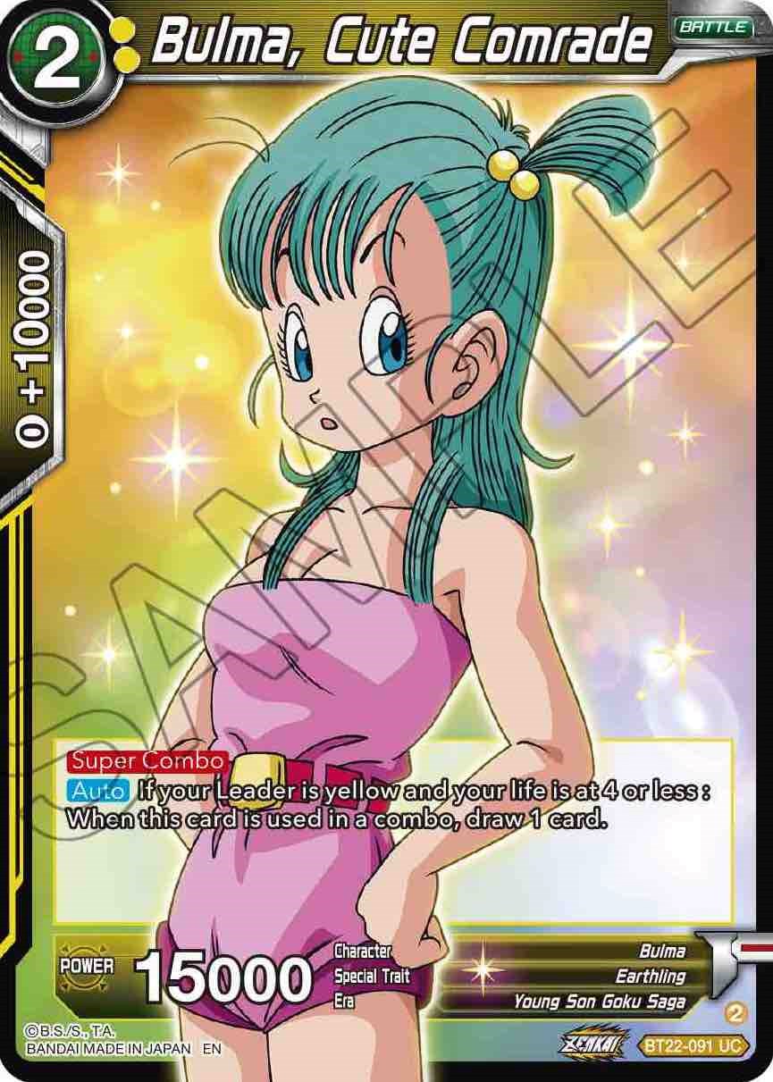 Bulma, Cute Comrade (BT22-091) [Critical Blow] | Odin's Place