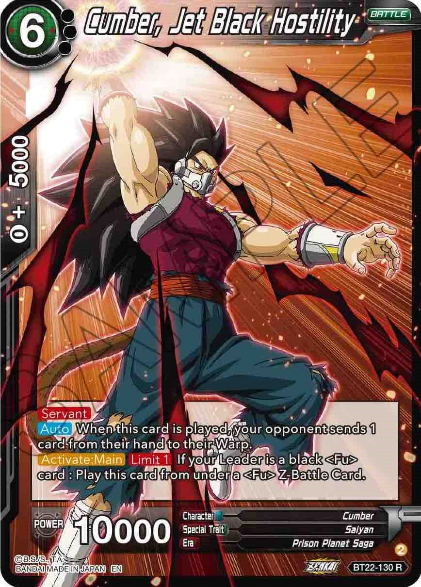 Cumber, Jet Black Hostility (BT22-130) [Critical Blow] | Odin's Place