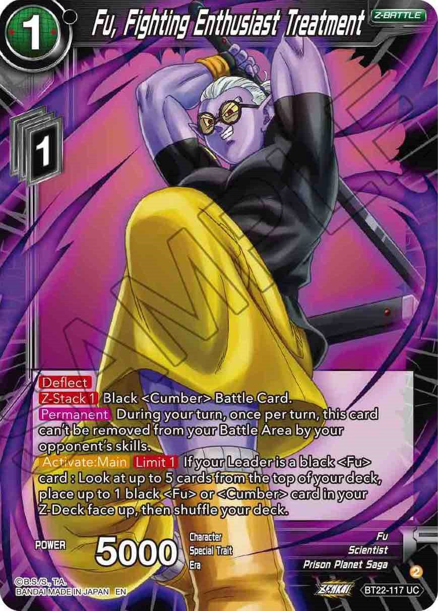 Fu, Fighting Enthusiast Treatment (BT22-117) [Critical Blow] | Odin's Place