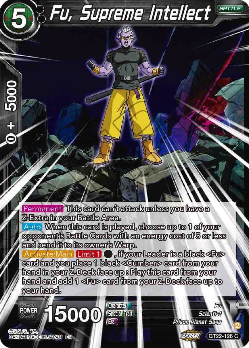 Fu, Supreme Intellect (BT22-126) [Critical Blow] | Odin's Place