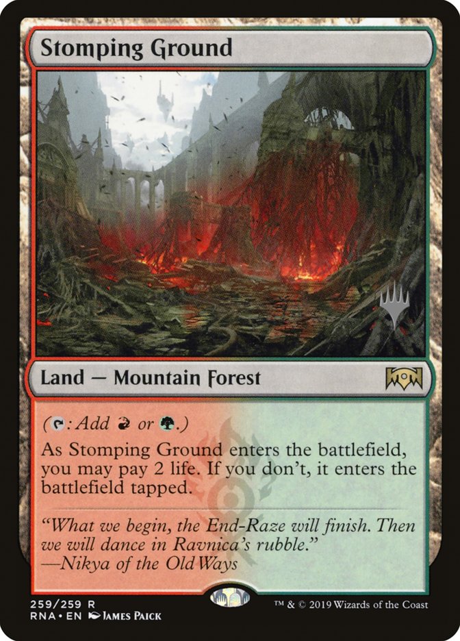 Stomping Ground (Promo Pack) [Ravnica Allegiance Promos] | Odin's Place