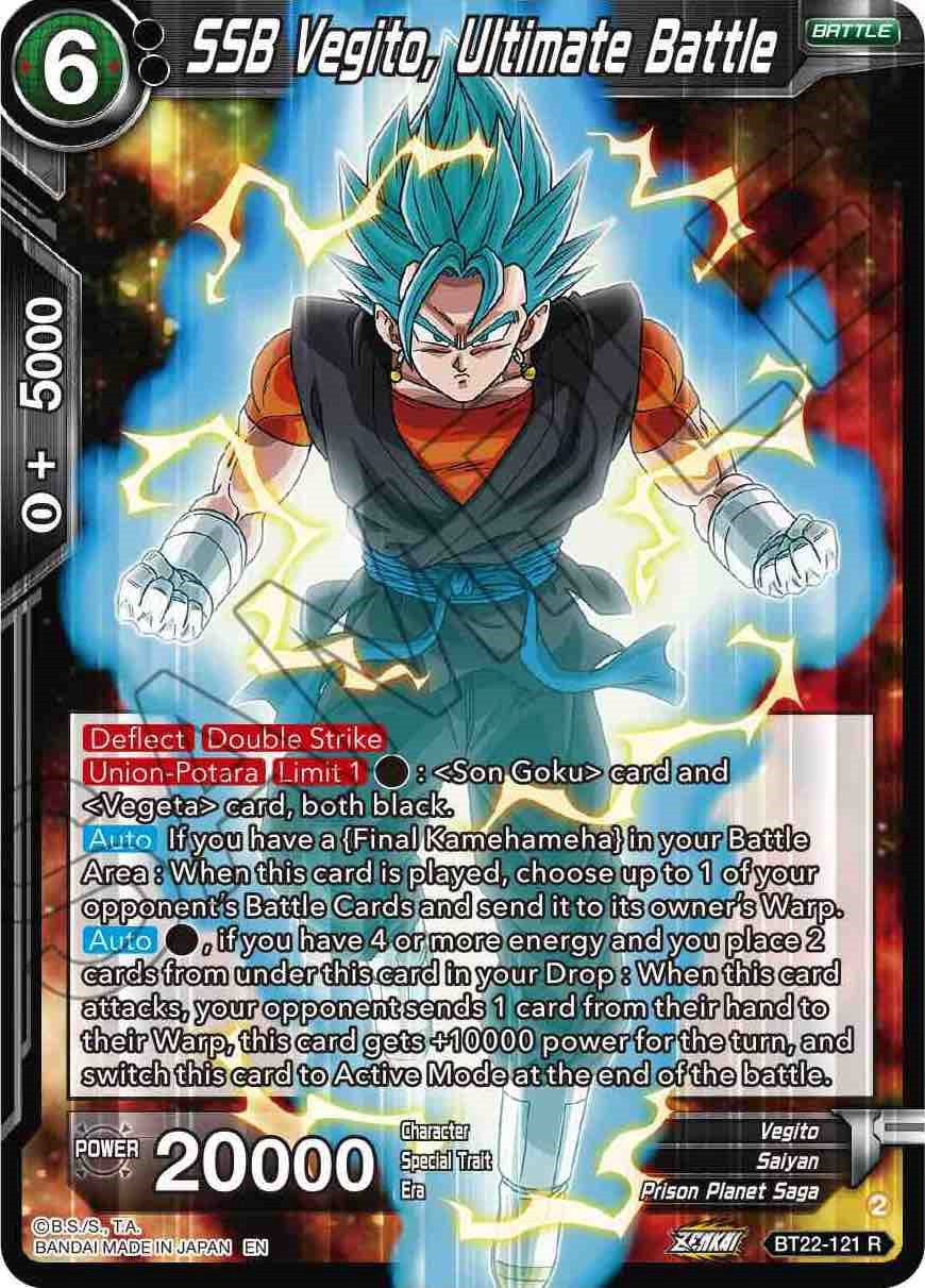 SSB Vegito, Ultimate Battle (BT22-121) [Critical Blow] | Odin's Place