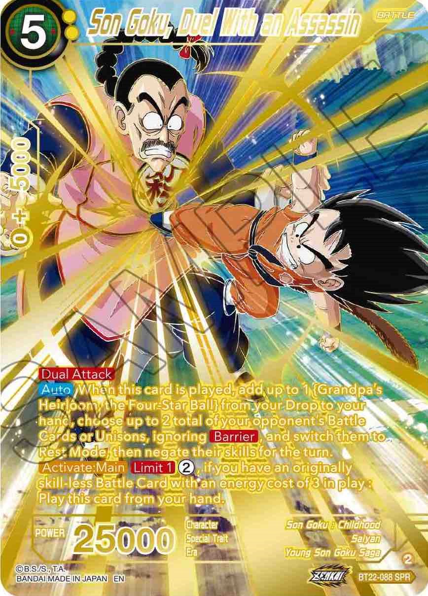 Son Goku, Duel With Assassin (SPR) (BT22-088) [Critical Blow] | Odin's Place