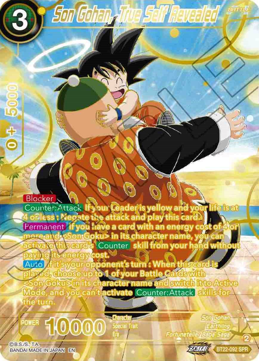 Son Gohan, True Self Revealed (SPR) (Bt22-092) [Critical Blow] | Odin's Place