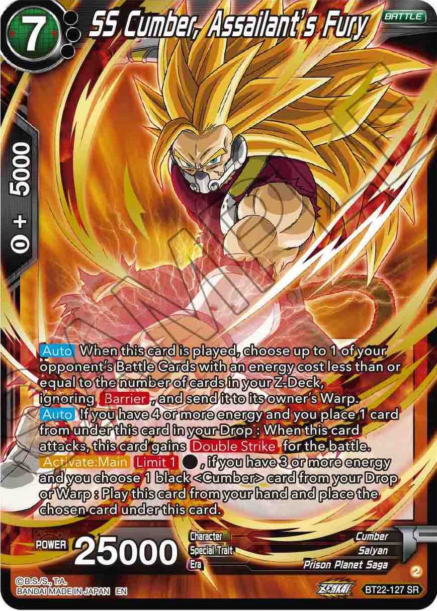 SS Cumber, Assailant's Fury (BT22-127) [Critical Blow] | Odin's Place
