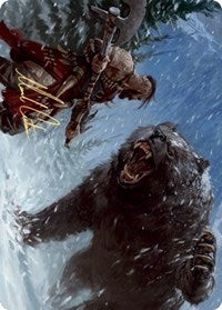 Blizzard Brawl Art Card (Gold-Stamped Signature) [Kaldheim Art Series] | Odin's Place