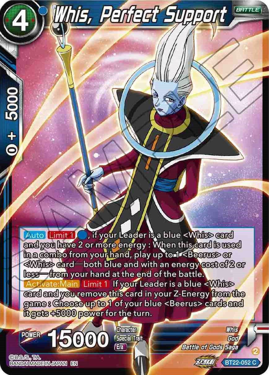 Whis, Perfect Support (BT22-052) [Critical Blow] | Odin's Place