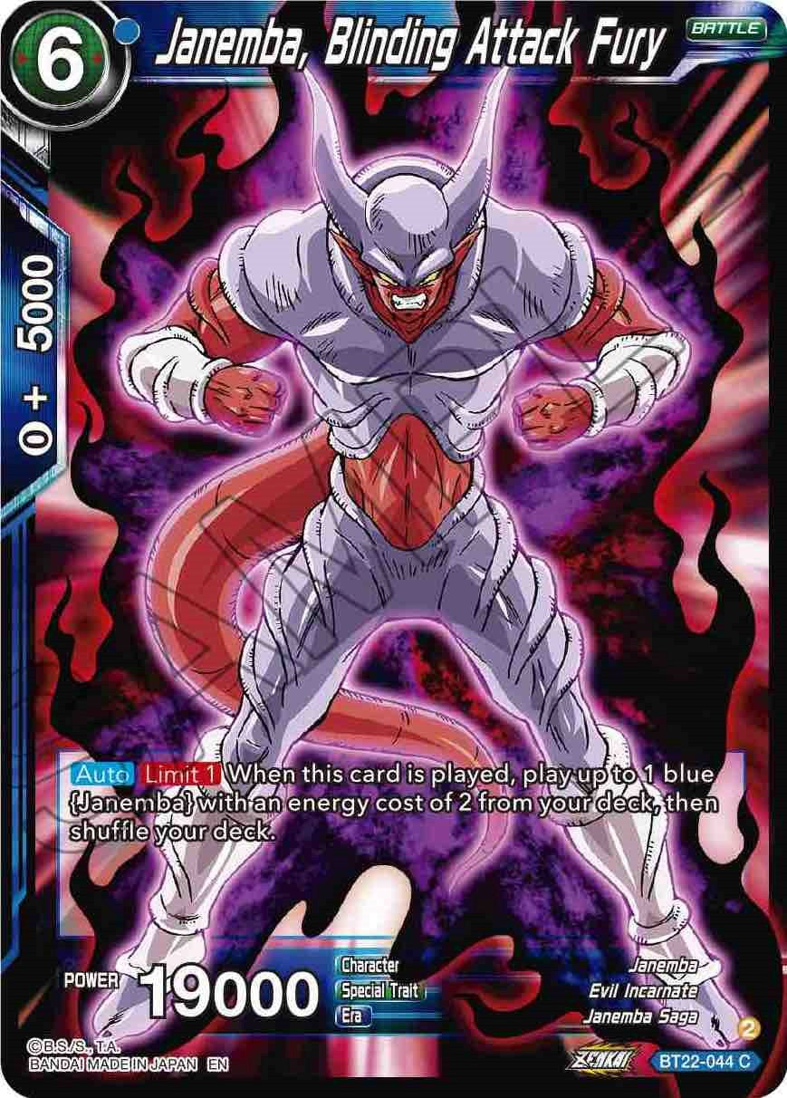 Janemba, Blinding Attack Fury (BT22-044) [Critical Blow] | Odin's Place