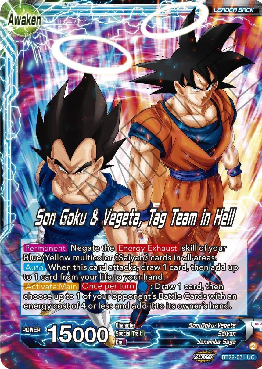 Son Goku // Son Goku & Vegeta, Tag Team in Hell (BT22-031) [Critical Blow] | Odin's Place