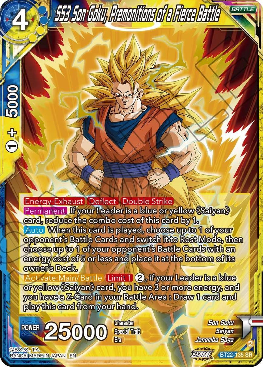 SS3 Son Goku, Premonitions of a Fierce Battle (BT22-135) [Critical Blow] | Odin's Place