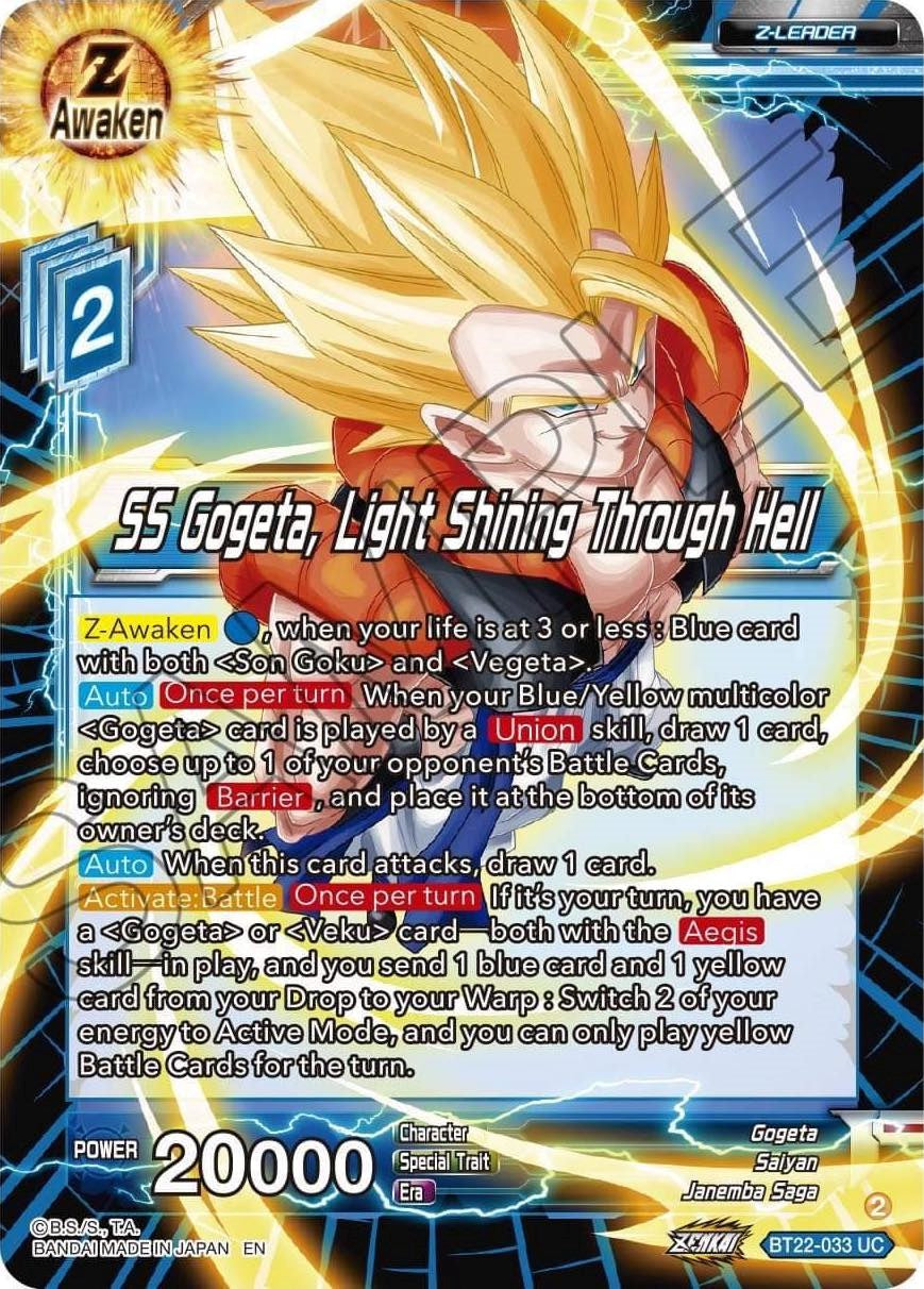 SS Gogeta, Light Shining Through Hell (BT22-033) [Critical Blow] | Odin's Place