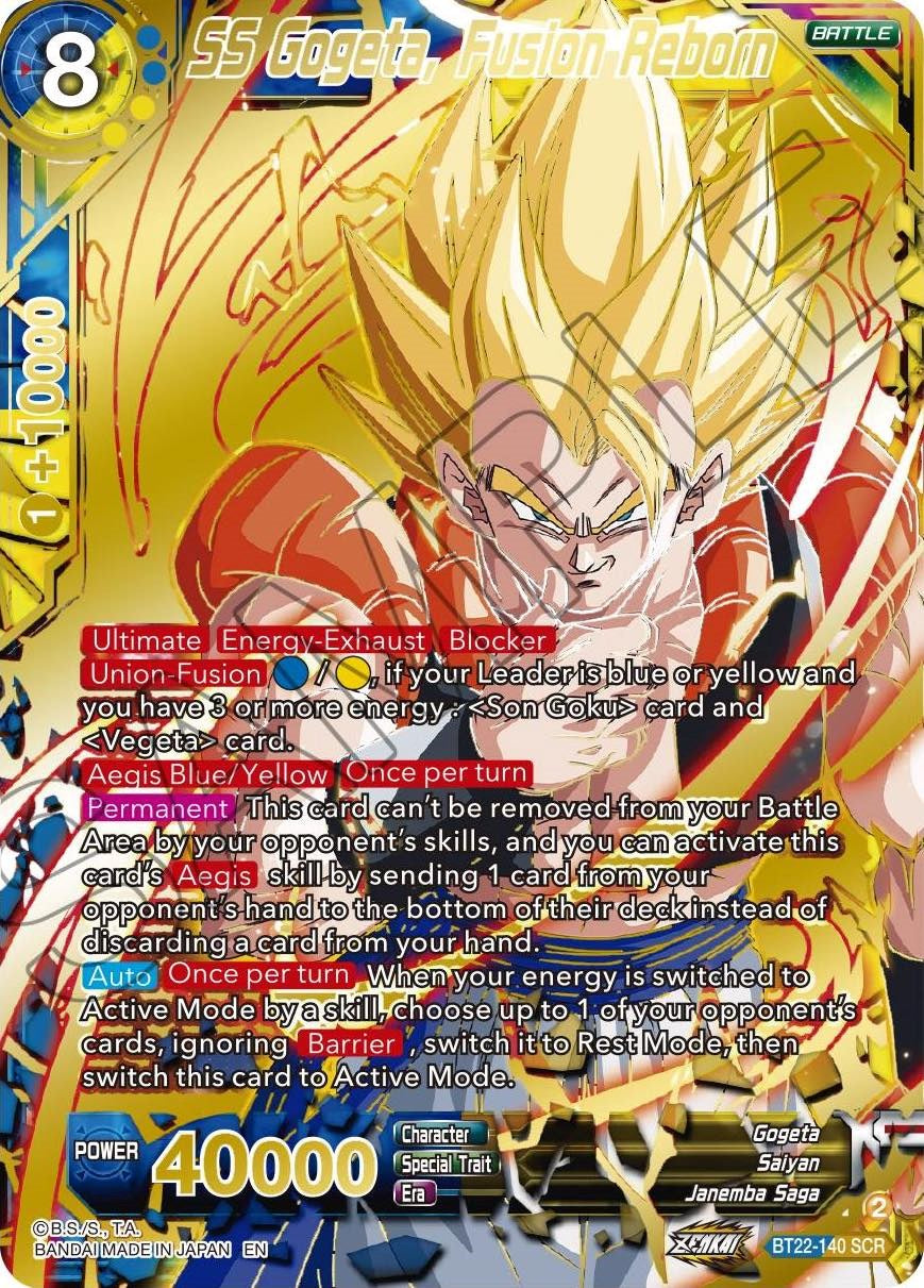 SS Gogeta, Fusion Reborn (BT22-140) [Critical Blow] | Odin's Place