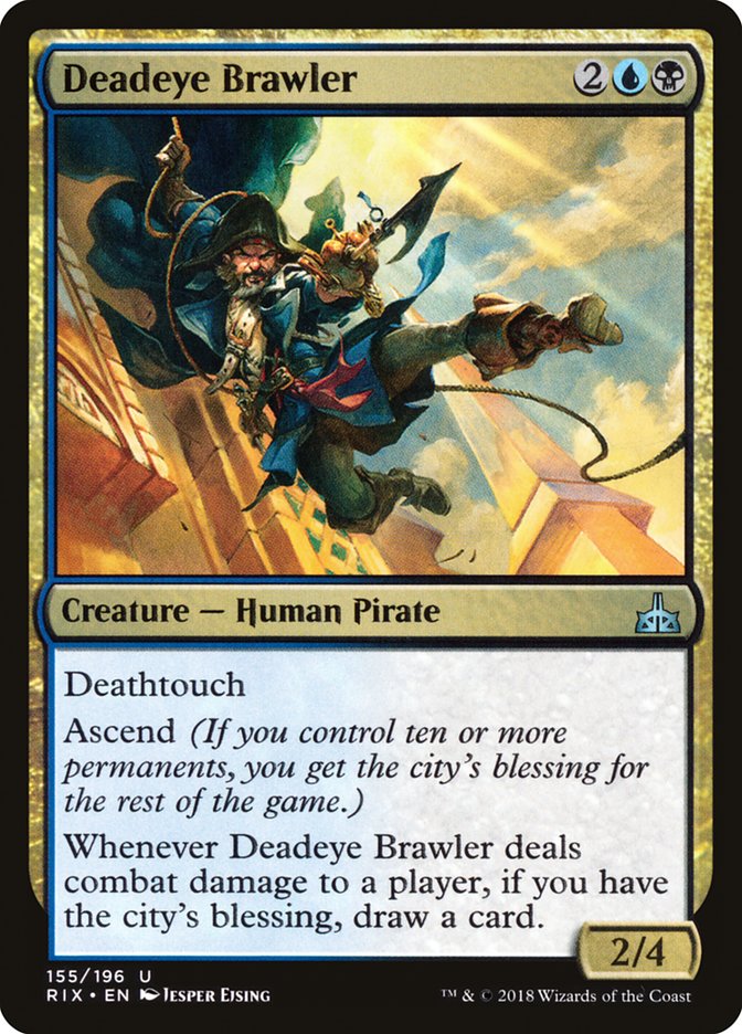 Deadeye Brawler (155) [Rivals of Ixalan] | Odin's Place