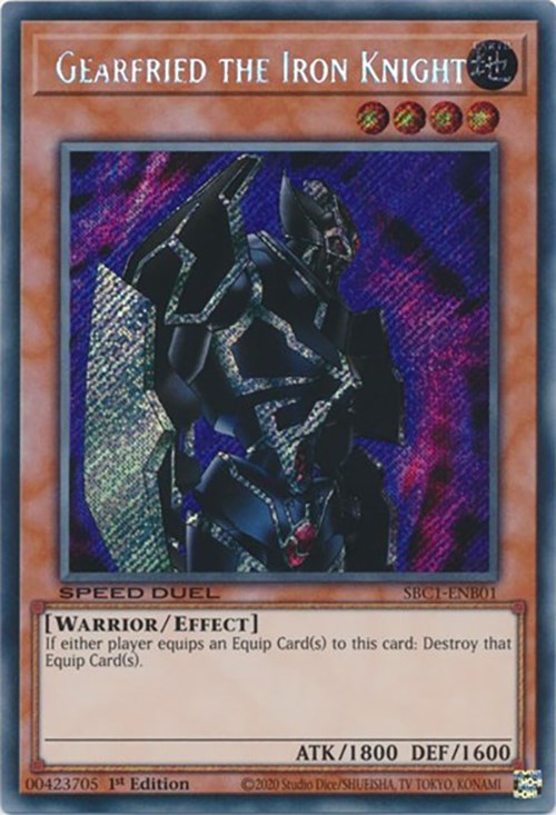 Gearfried the Iron Knight [SBC1-ENB01] Secret Rare | Odin's Place