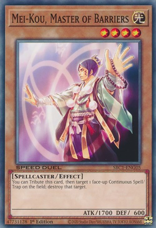 Mei-Kou, Master of Barriers [SBC1-ENG05] Common | Odin's Place
