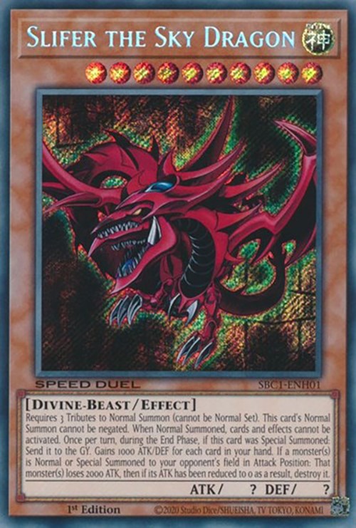 Slifer the Sky Dragon [SBC1-ENH01] Secret Rare | Odin's Place