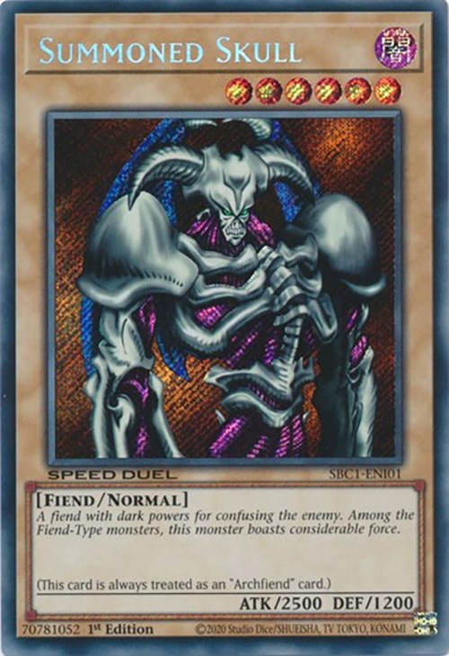 Summoned Skull [SBC1-ENI01] Secret Rare | Odin's Place