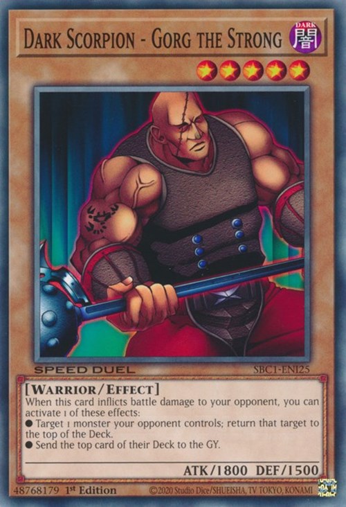 Dark Scorpion - Gorg the Strong [SBC1-ENI25] Common | Odin's Place