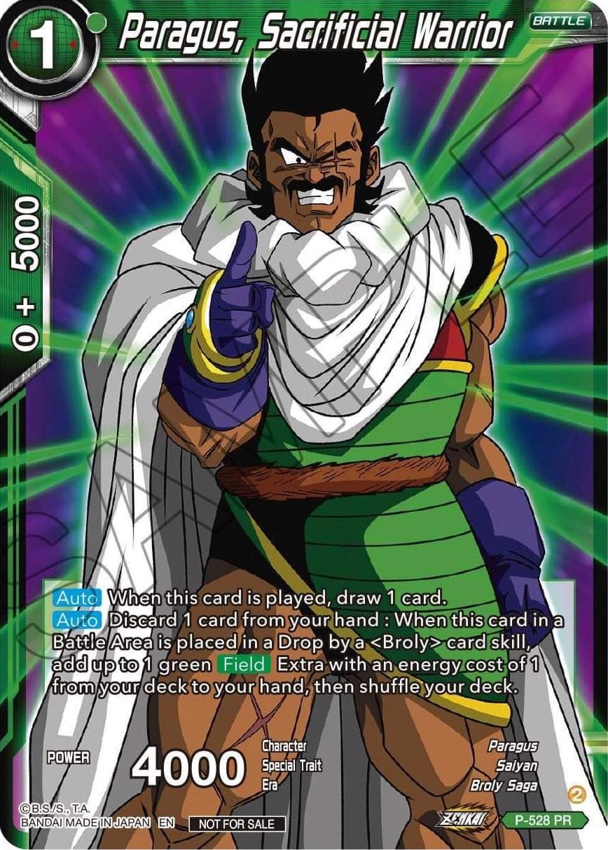 Paragus, Sacrificial Warrior (Zenkai Series Tournament Pack Vol.5) (P-528) [Tournament Promotion Cards] | Odin's Place
