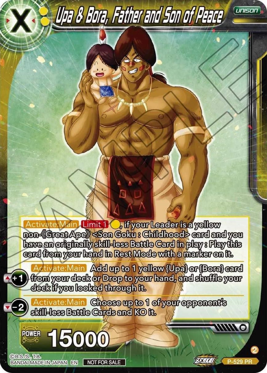 Upa & Bora, Father and Son of Peace (Zenkai Series Tournament Pack Vol.5) (P-529) [Tournament Promotion Cards] | Odin's Place