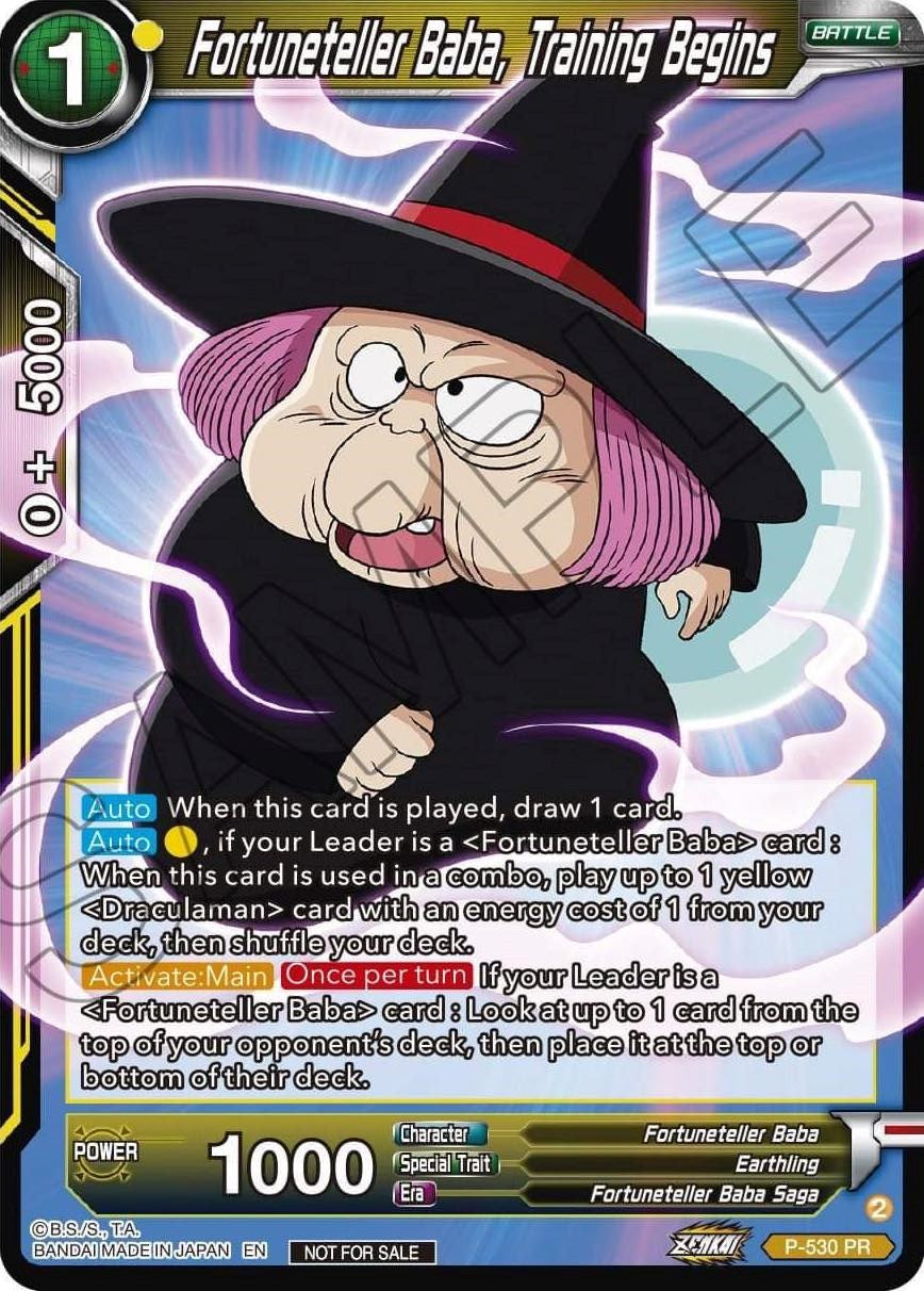Fortuneteller Baba, Training Begins (Zenkai Series Tournament Pack Vol.5) (P-530) [Tournament Promotion Cards] | Odin's Place