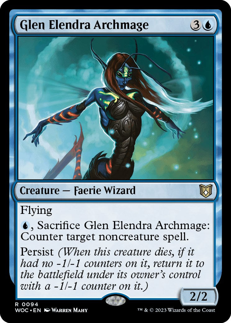 Glen Elendra Archmage [Wilds of Eldraine Commander] | Odin's Place